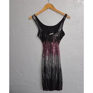 Josh & Jazz Open Back Sequined Dress woman's size Small